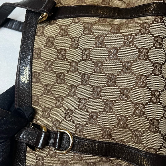 GUCCI CANVAS SHOULDER BAG - Picture 7 of 8